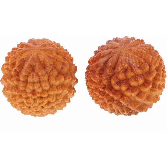 ABCISI Massage Ball, Wood Hand Exercise Ball, Chinese Exercise Baoding Wood Massage Tools, Cypress Health Exercise Massage Balls for Hand Exercise