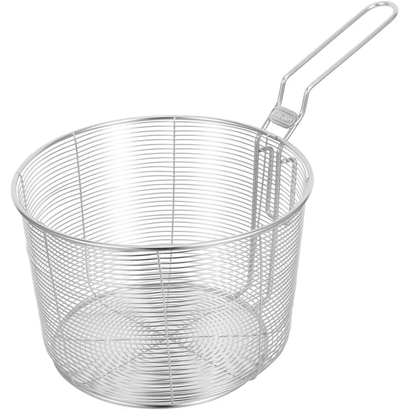ABCISI Mesh Pasta Basket - Stainless Steel Mesh Strainer with Handle, Round Noodle Strainer, Multipurpose Food Filter Spoon for Spaghetti Noodles Dumpling, Deep Fried Food Basket Skimmer for Cooking
