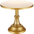 thumbnail image 1 of ABCISI Metal Cake Stand 10 Inch Round Birthday Cake Stand Dessert Cupcake Display Tray Holder for Wedding Baby Shower Christmas Baking Party Supplies (Gold), 1 of 7