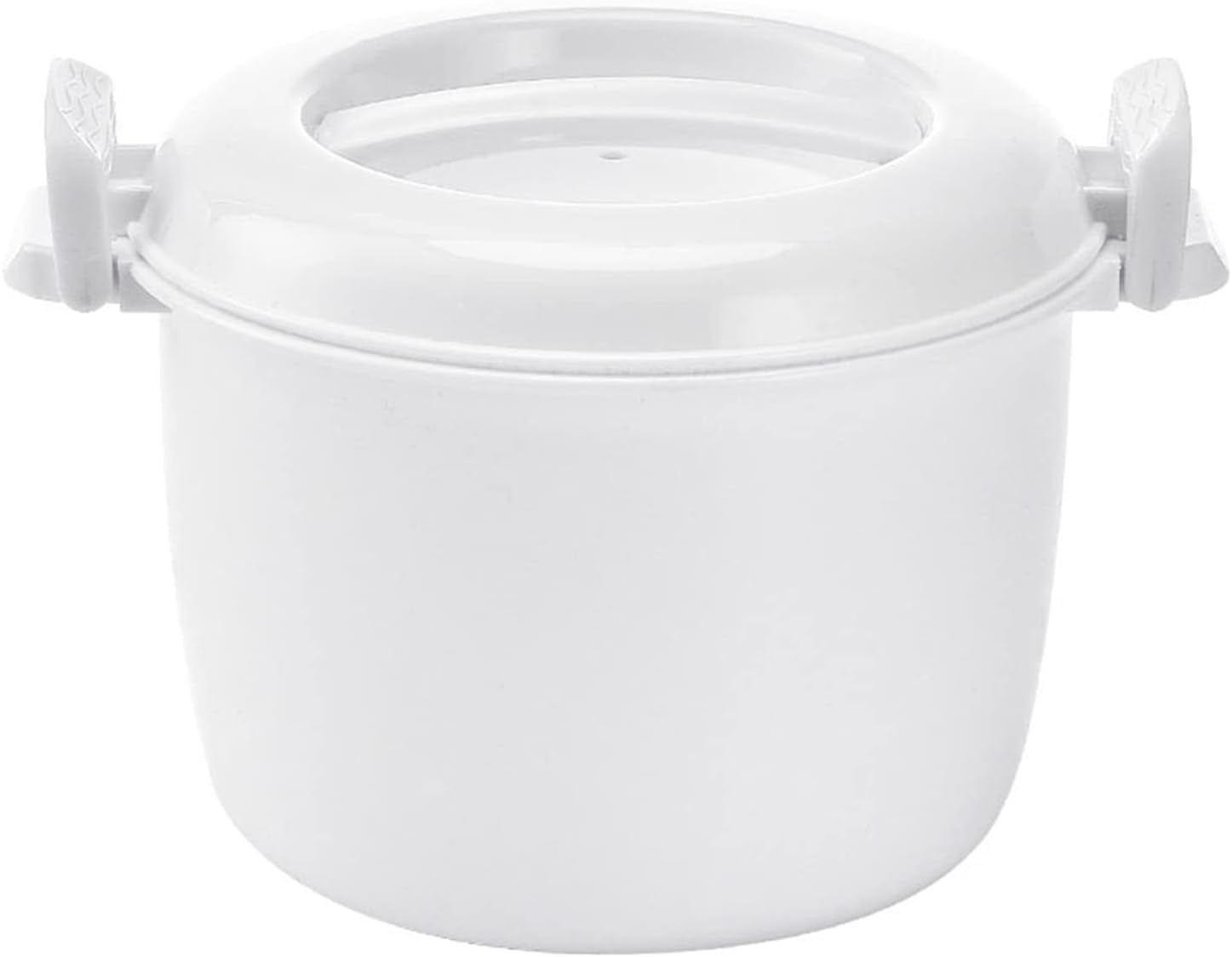 ABCISI Microwave Rice Cooker, Mini Microwave Steamer, Microwave Rice Maker Vegetable Steamer Pot, Microwave Cookware with Lid for Rice Vegetables, 18X18X15CM