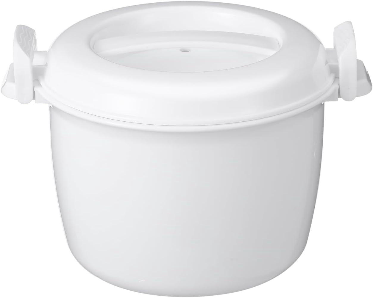 ABCISI Microwave Rice Cooker Pasta Cooker, 1.9 QT Rice Steamer with Locking Lid, Large Microwave Food Container for Soup, Vegetable, Mashed Potatoes, Fish, Quick Healthy Meals
