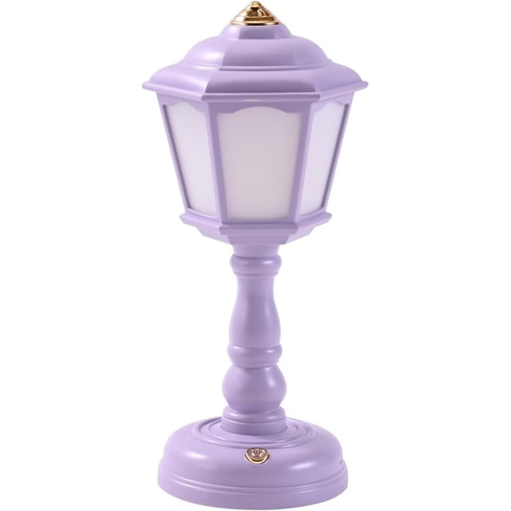 ABCISI Mini Cute Desk lamp Vintage, LED Desk Lamp Dimmable Table Lamp Reading Lamp with USB Charging Port, Sensitive Control, Eye-Caring Office Lamp,Very Beautiful Decorative Desk lamp(Purple)
