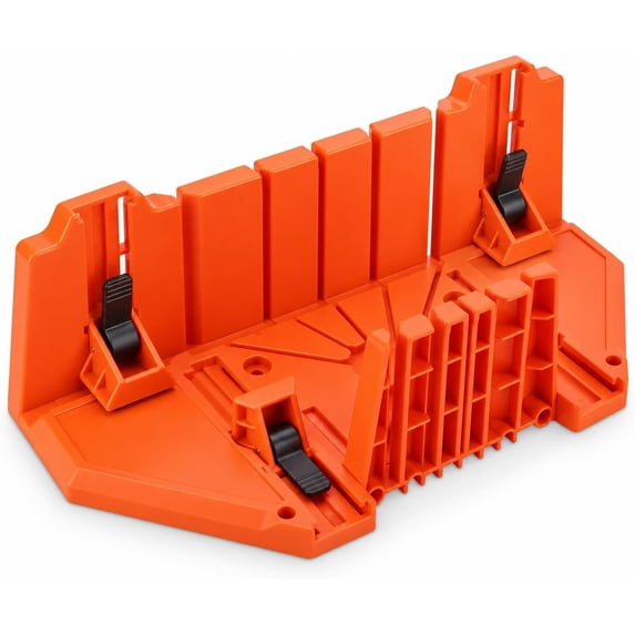 ABCISI Miter Box with Adjustable Clamps, 4-Angle Cutting Guide 0° 22.5 ...