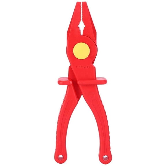 ABCISI Multi-Functional Insulated Plastic Cutting Pliers with Ergonomic Handle, Hand Tools for Instrument Installation and Circuit Breaking, 1000V Insulated 7.7in