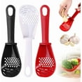 thumbnail image 1 of ABCISI Multifunctional Kitchen Cooking Spoon, 2025 New Multipurpose Grinding Spoon Strainer Spatula Cooking Spoon, Silicone Slotted Spoons for Cooking Serving All-In-One Kitchen Utensils (3 Colors), 1 of 6