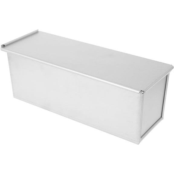 ABCISI Non-Stick Loaf Pan with Slide Cover, 4.53X4.72X4.53In Aluminum Bread Mold Reusable Toast Baking Kitchen Tool for Home Baking Commercial Bread Making Supplies