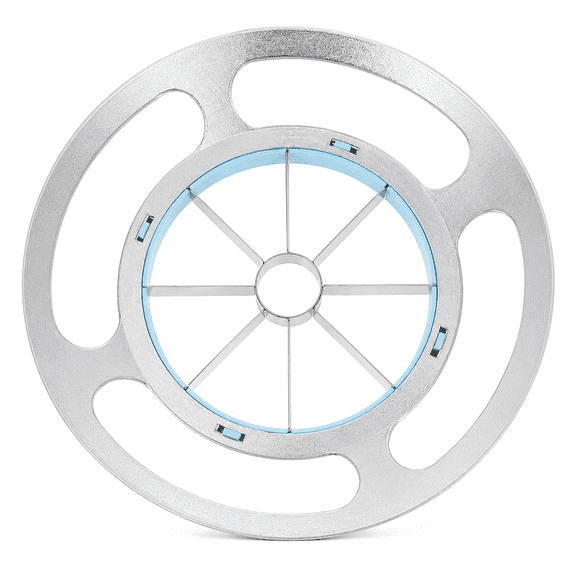 ABCISI Apple Slicer and Corer, 7.48 in Stainless Steel Fruit Cutter with Large Handles, Round Wedger for Apples, Pears, Cantaloupe and Other Fruits, Kitchen Slicing Tool,blue