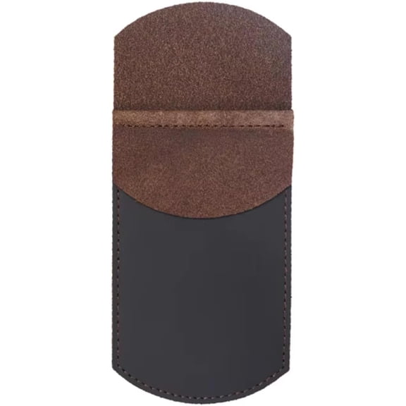 ABCISI Pocket Protector, Leather Pocket Protector for Men Shirt, Handmade Full Grain Leather Pen and Pencil Pocket Pouch Organizer, Lab Coats, Holds Pens, Pointers, Cards, Hold 5 Pens (Coffee color)