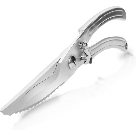 ABCISI Poultry Shears, Heavy Duty Professional Kitchen Scissors, Versatile & Ultra-Sharp Chicken Bone Shears with Anti-Slip Handles and Safety Lock, All Purpose Meat Scissors