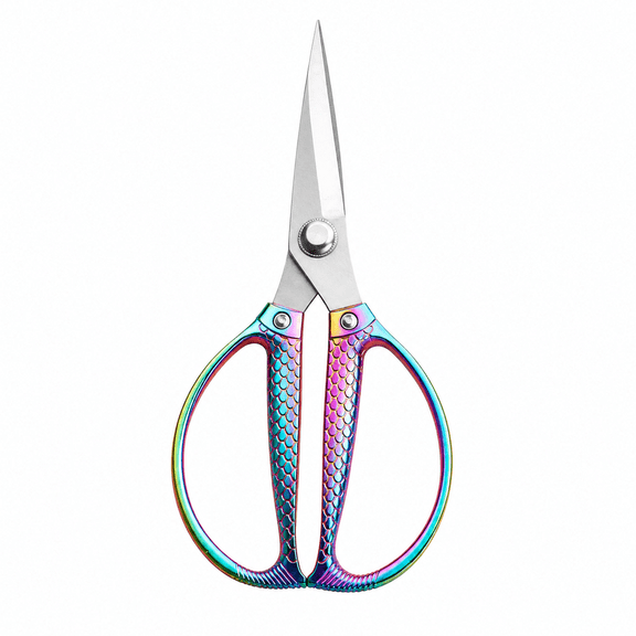 ABCISI Professional Kitchen Scissors, Stainless Steel Kitchen Shears, All Purpose Rainbow Shears for Sewing Embroidery Fabric Leather, Office Home Craft Cutting,Rainbow