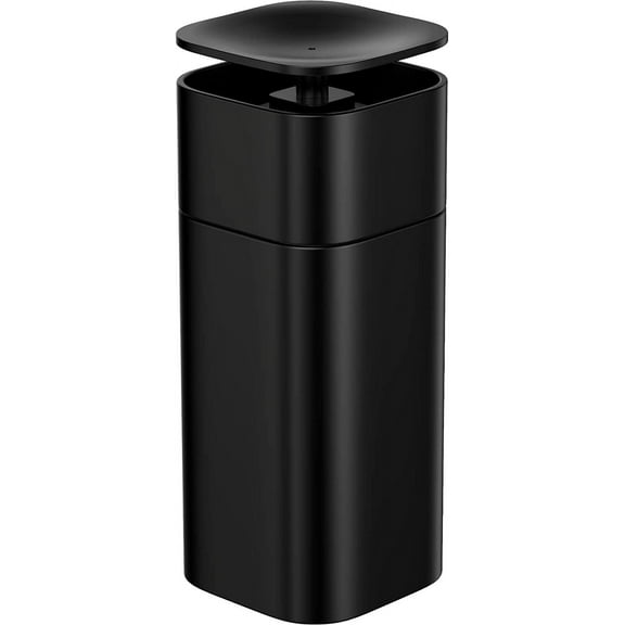 ABCISI Push Down Empty Pump Dispenser Bottle, Push Down Liquid Pumping Empty Bottle Dispenser for Nail Polish and Makeup Remover, 2.75 x 2.75 x 7inch, Black