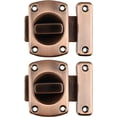 thumbnail image 1 of ABCISI Rotate Bolt Latch Gate Latches, Safety Sliding Door Latch, Cupboard Door Latch Bolt Buckle for Cabinet Closet Cupboard Accessory, Model 3-016 (Pack of 2）, 1 of 7