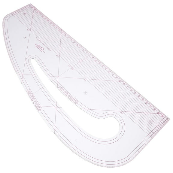 ABCISI Sewing Pattern Maker Pattern Marking Ruler, Fashion Design Ruler,Garment Making Curve Ruler, Clear Metric Sewing Ruler,Multi-Purpose Pattern Maker Fashion Designing Ruler for Drawing Measuring