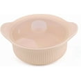 thumbnail image 1 of ABCISI Silicone Microwave Steamer Basket - Baby Food Steamer Vegetables Steamer for Rice, Meat, Dumplings, Versatile Kitchen Tool, Compact & Lightweight Design, Oven & Dishwasher Safe (Beige, S 20oz), 1 of 7