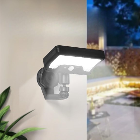 ABCISI Solar Magnetic Motion Sensor Outdoor Light, 3 Installation Ways, Dual Solar/USB Charging, 360 Rotatable 500LM LED, Weatherproof for Patio Driveway Garage (1 Pack)