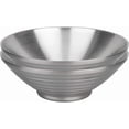 thumbnail image 1 of ABCISI Soup Bowls Ramen Bowls, SUS304 Stainless Steel Double Walled Serving Bowl for Udon Soba Pho Salad Cereal, Heat Resistant Food Serving Bowl Kitchen Supplies for Home Restaurant, 9.5-Inch(2 Pcs), 1 of 8