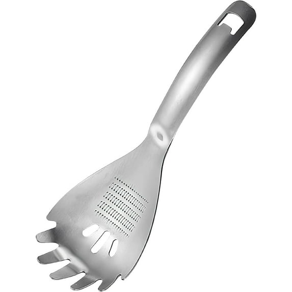 ABCISI Stainless Steel Kitchen Spoon, 2025 New Multipurpose Grinding Spoon Strainer Spatula Cooking Spoon, Kitchen Utensils Set Grinding Spoon Garlic Grater, Home Kitchen Gadget (Cooking Spoon 1pcs)