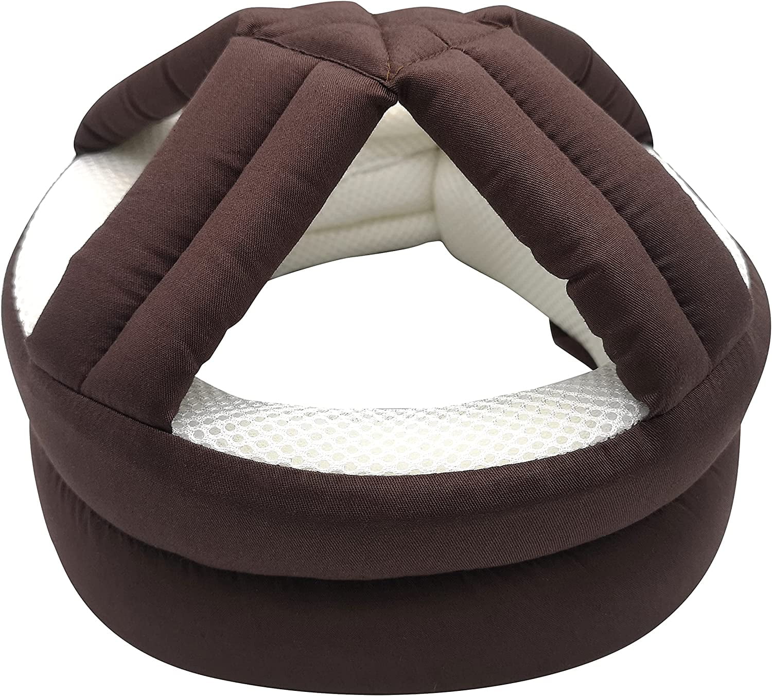 ABCISI Thick Soft Protective Helmet for Elderly, Adult Sizing,Seniors Head Protector Fall Protection Hat Cap,Elder Safety Products Protect Head Injury in Falls for Home Gardening Walking Dog,Coffee