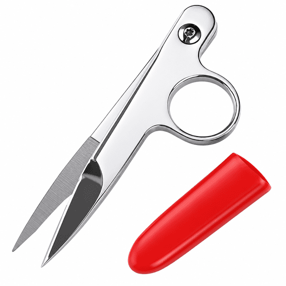 ABCISI Thread Snips, Sewing Scissors Yarn Thread Cutter with Protective Plastic Sleeve, Small Snips Trimming Nipper Clipper for Variety of Material, Sewing, Crafting