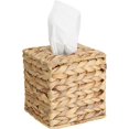 thumbnail image 1 of ABCISI Tissue Box Cover, Natural Woven Water Hyacinth , Modern Square Tissue Holder for Living Room, Car, Bedroom, Office, etc., 1 of 12