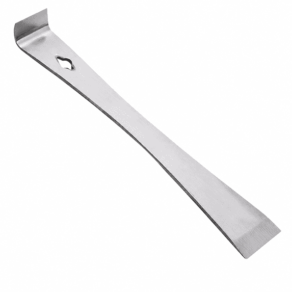 ABCISI Trim Puller Tool, 10.23 in Stainless Steel Pry Bar Scraper, Multifunctional Flat Bar Nail Puller for Baseboard, Caulk Removal, Prying, Scraping and Woodworking,silver