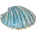 thumbnail image 1 of ABCISI Trinket Box, Hand Painted Enameled Shell Style Decorative, Hinged Jewelry Trinket Box, Unique Gift for Home Decor (Blue), 1 of 12