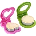 thumbnail image 1 of ABCISI Uncrustable Sandwich Cutter and Sealer, 2-Pack Crustless Sandwich Maker for Kids Breakfast and Lunch, Effortless Kitchen Press Molds, Circle & Heart Shape, 1 of 7