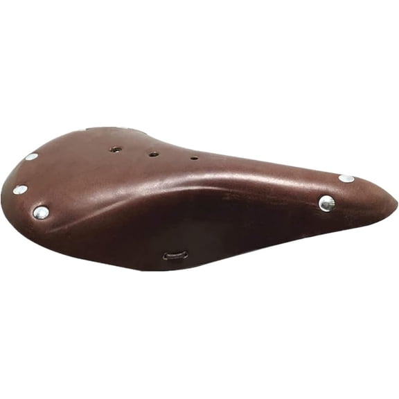 ABCISI Vintage Bicycle Saddle, Classic Leather Bike Seat, Cushion Bike Shock Seat, Comfortable City Touring Road Bike MTB Saddles, Bike Seat Replacement, Maroon