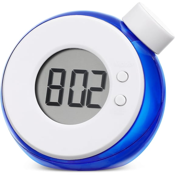ABCISI Water Powered Clock with Led Display, Battery-Free Digital Timepiece for Home Decor, Waterproof Bedside Clock for Bedroom Night Stand, Blue,