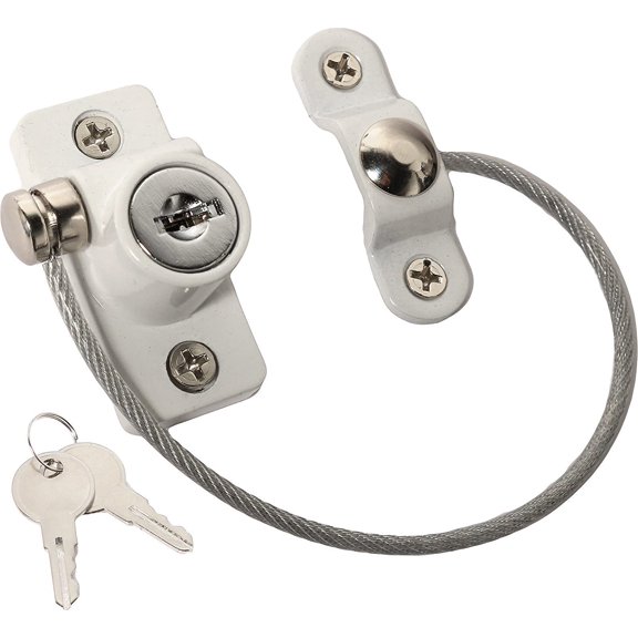 ABCISI Window Locks, Child Window Restrictor Casement Security Lock (2 Pack) Prevent Children Falling, Window Guards for Children, Baby Protection