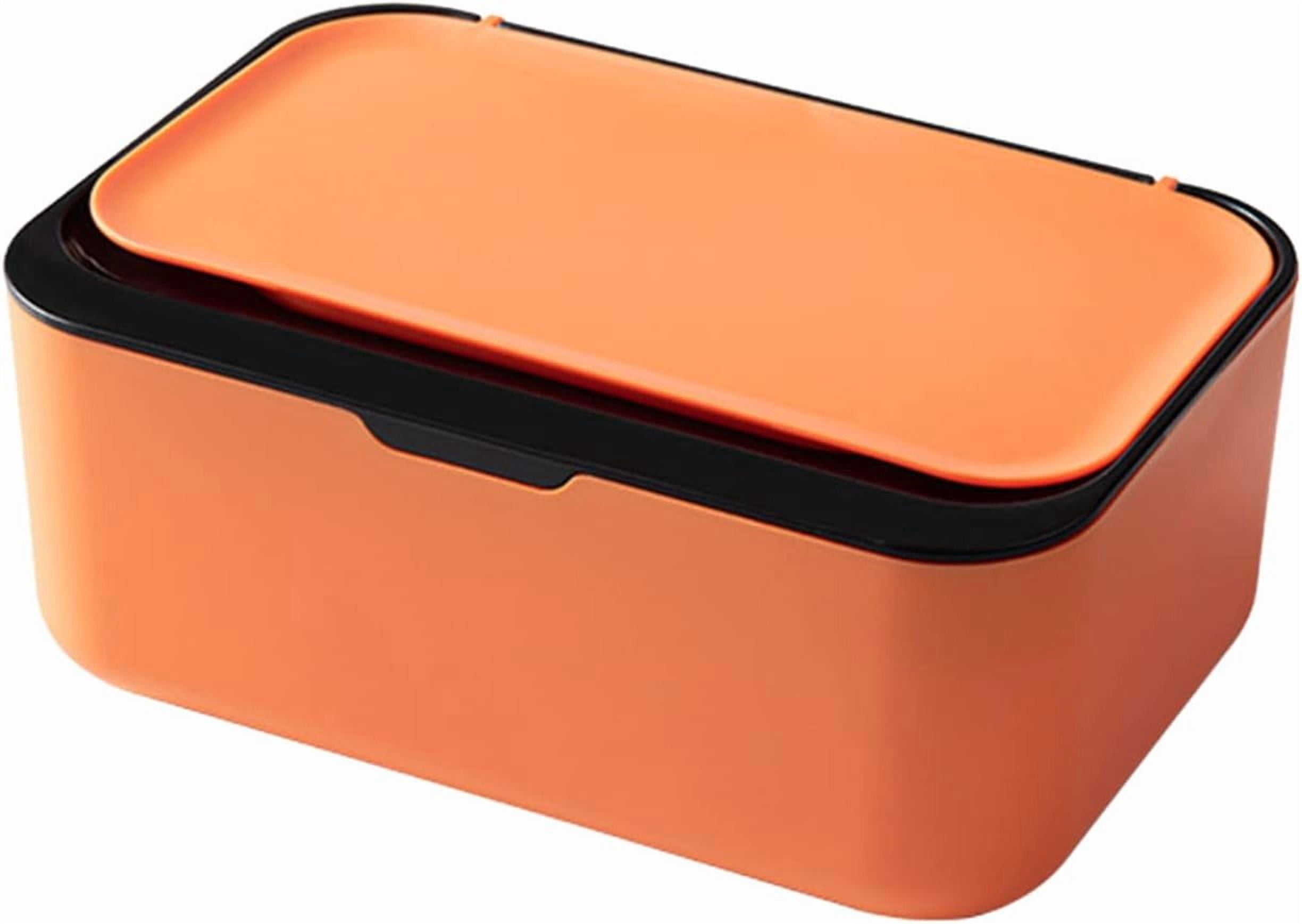ABCISI Wipes Dispenser, Wipe Holder for Baby & Adult, Kitchen Wipes Storage Box Keeps Wet Tissue Fresh, Non-Slip Wipes Case, Flushable Wipe Container with Sealing Design Lid (Black)
