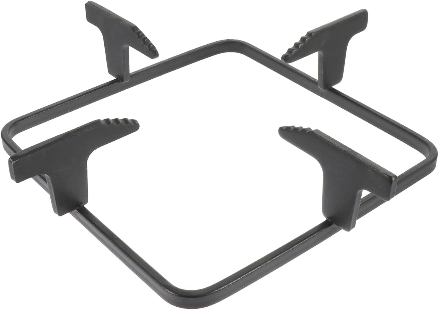 ABCISI Wok Ring, Heavy Duty Cast Iron Wok Support Ring, Sturdy Square Kitchen Pan Rack for Gas Burners, Non-Slip Wok Pan Stand Holder, Pot Rack Stove Trivets, 7.87 inch