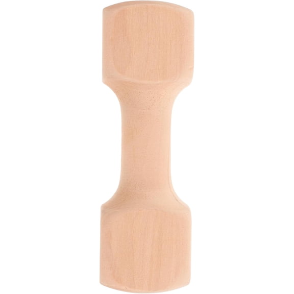 ABCISI Wooden Dumbbell Shaped Dog Toy, 5.89 Inch Durable Chewing Training Toy for Dogs Molar, Training Accessory Puppy Toy for Interactive Obedience and Retrieving Practice