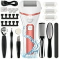 thumbnail image 1 of ABCPOW Electric Foot Callus Remover w/ 3 Roller Heads,2 Speed Rechargeable Portable Foot Grindert Waterproof Professional Pedicure Kit 18 in 1 Feet Scrubber File Tools for Dead Hard Cracked Dry Skin, 1 of 7
