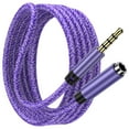 thumbnail image 1 of ABCPOW Headphone Extension Cable 6FT,3.5mm Aux Cord Male to Female Stereo Audio Extension Cable Nylon Braided Microphone Aux Adapter Headphone Extender Cable Cord 6FT for Headset iPhone Cellphone, 1 of 7