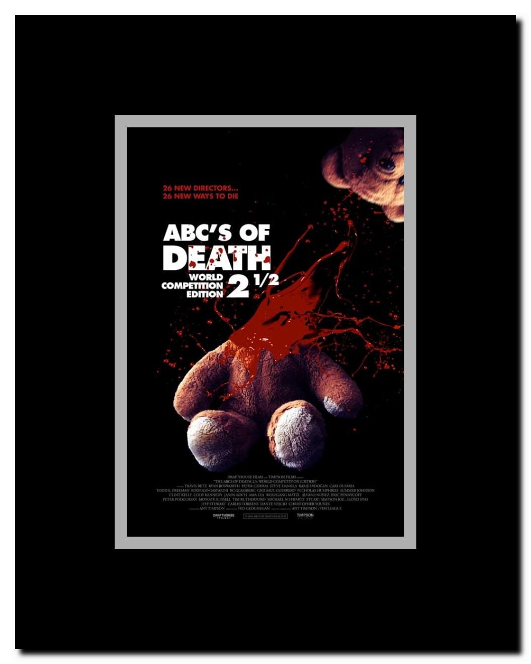 ABCs of Death 2.5 Framed Movie Poster