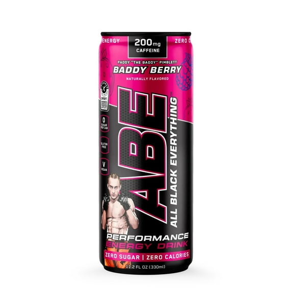 All Black Everything Sugar Free Energy Drink | Baddy Berry