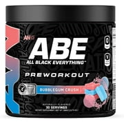 All Black Everything Pre Workout Powder | 30 Servings | Bubblegum Crush | 350mg Caffeine | Nootropic Pre-Workout Blend | Beta Alanine + Citrulline | Energy Supplement for Men and Women