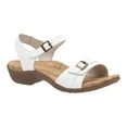thumbnail image 1 of ABEO  Nora Neutral - Mid Heel Sandals in White, 1 of 6
