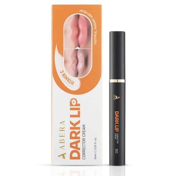 Abera Dark Lips Corrector Cream, Lip Balm for Lightening & Brightening, Orange, 0.51 Oz