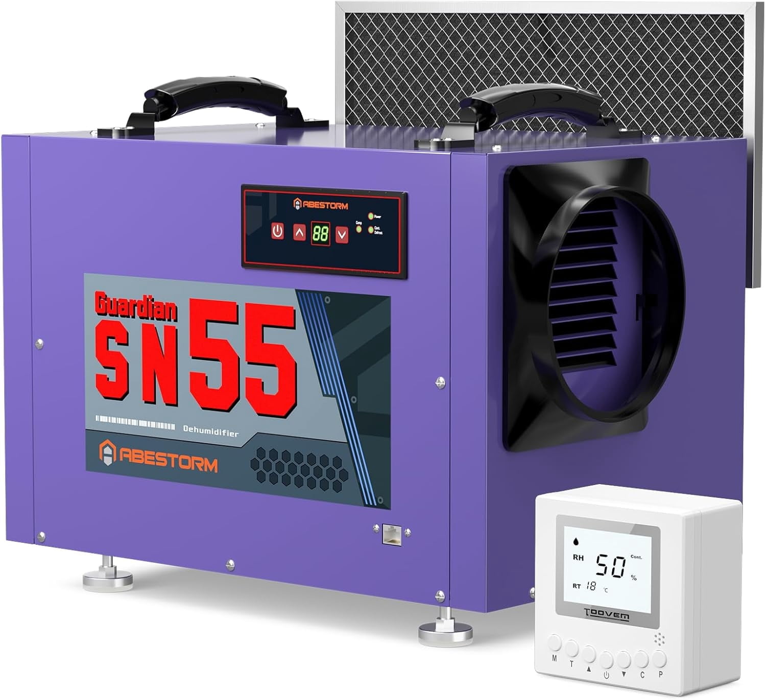 ABESTORM 113 Pint Crawl Space Dehumidifiers Commercial Dehumidifier with Hose, up to 1,200 Sq.ft