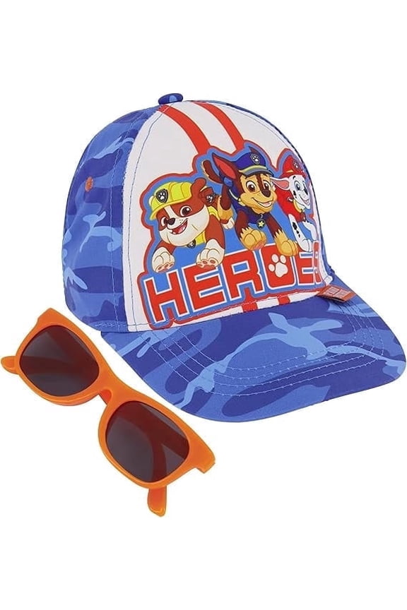 ABG Boys Toddler Hat for Ages 2-4 - Paw Patrol, Thomas, Baby Shark, Mickey Mouse or Batman Kids Baseball Cap and Sunglasses