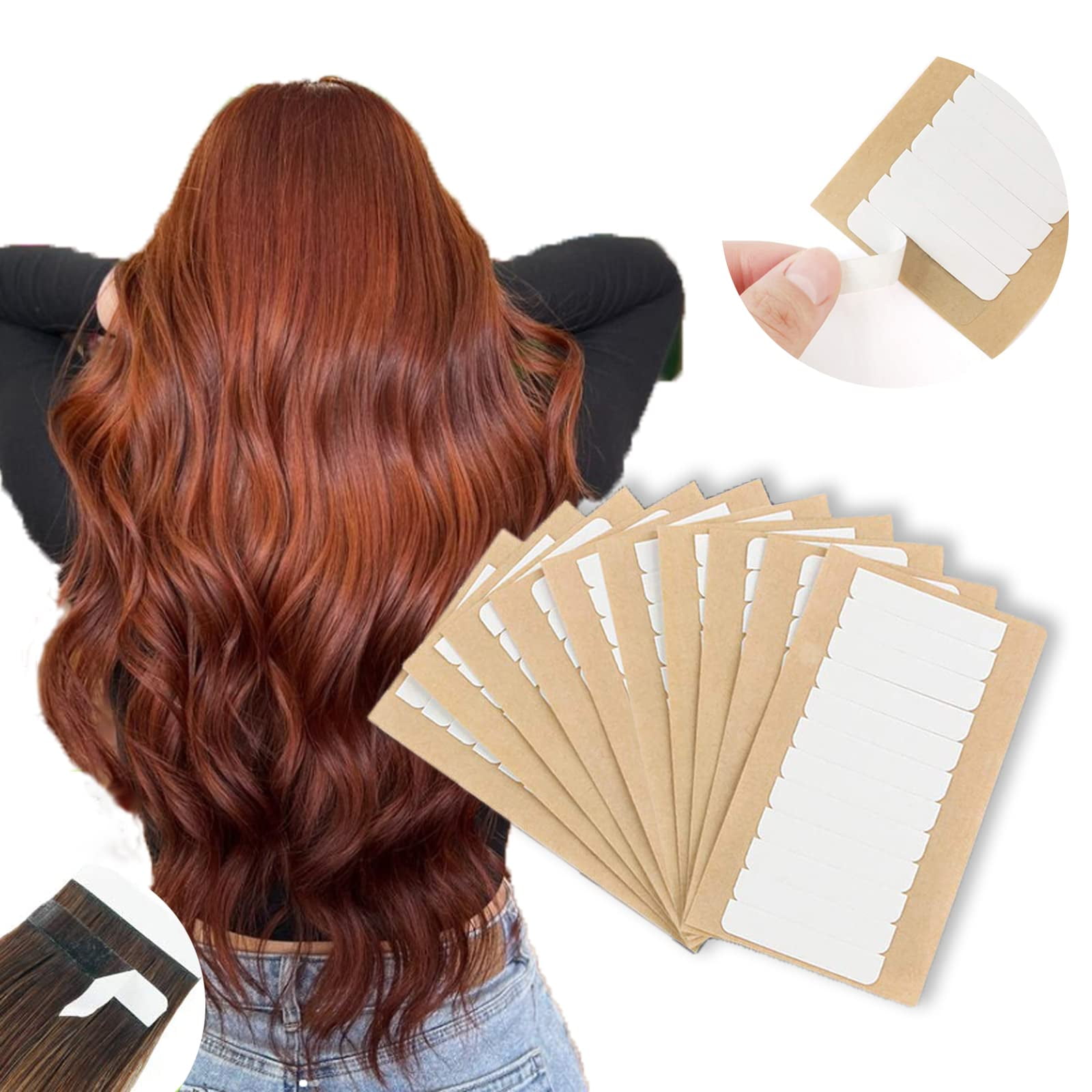 ABH AMAZINGBEAUTY HAIR Replacement Tape for Tape in Hair Extensions Double Sided Tape for Hair