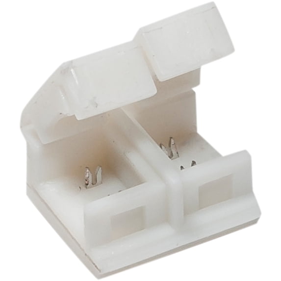 ABI 100x 8mm 2-pin Solderless Clip-on Coupler Connector for Single Color Waterproof LED Strip Light (100-Pack)