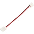 thumbnail image 1 of ABI 10mm 6-Inch 2-wire Solderless Flexible Coupler for 5050 LED Strip Light PCB (50-Pack), 1 of 2