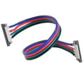 thumbnail image 1 of ABI 10mm Low Profile 4pin Solderless Connector PCB Adapter for RGB 5050 LED Strip Lights, Double End Connector (10-Pack), 1 of 2