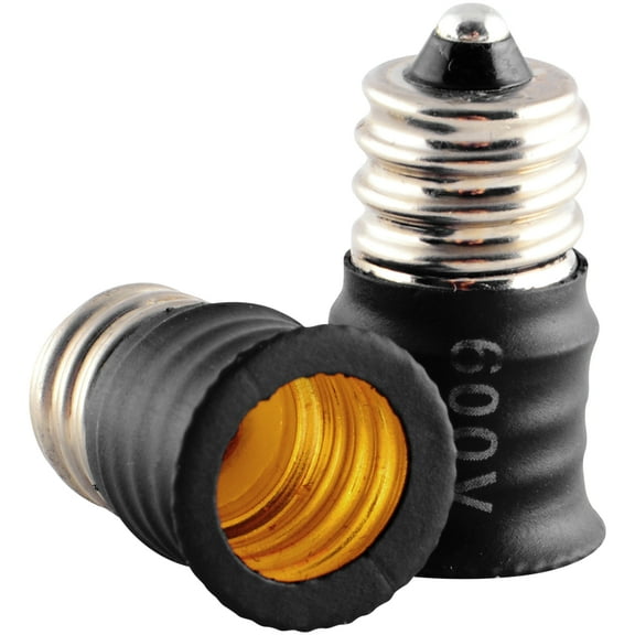 ABI 10pcs Candelabra Light Bulb Base Extension E12 Socket Extender Adapter