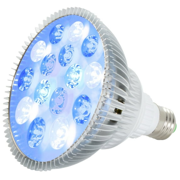 ABI LED Aquarium Light Bulb, 23W Blue and White PAR38