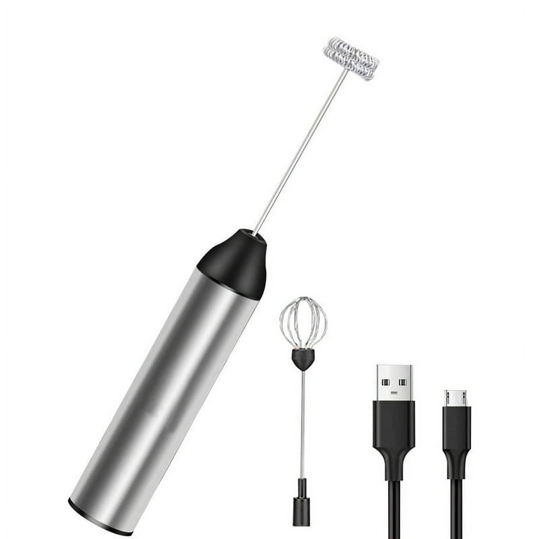 Electric Milk Frother Egg Beater Kitchen Drink Foamer Whisk Mixer Stirrer  USB Charging Coffee Creamer Whisk Frothy Blend Whisker 