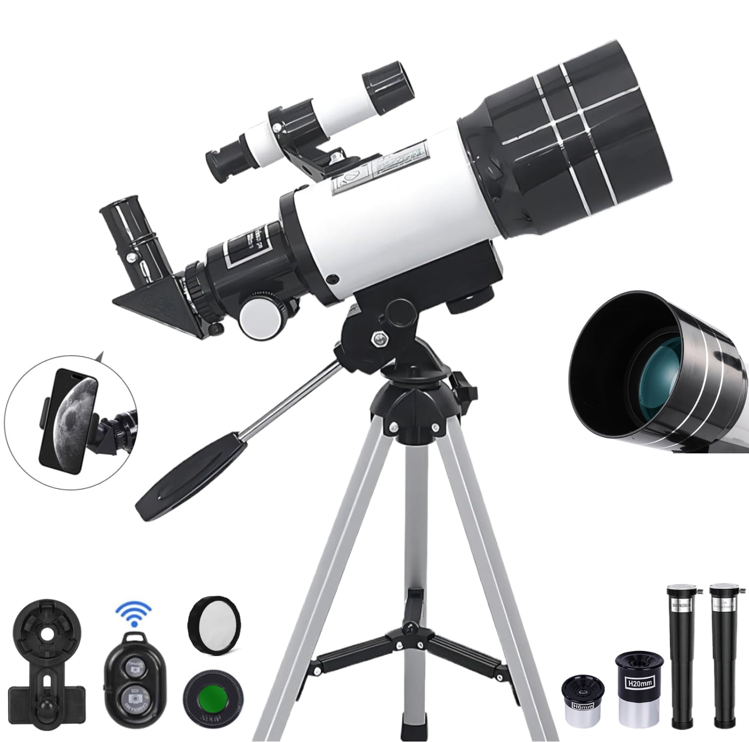 ABIDE Telescope for Adults & Kids 70mm Aperture Refractor Telescopes
